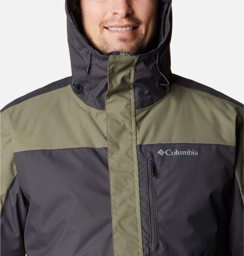 Green Columbia Tipton Peak II Insulated Men's Rain Jacket | 72845QTOW