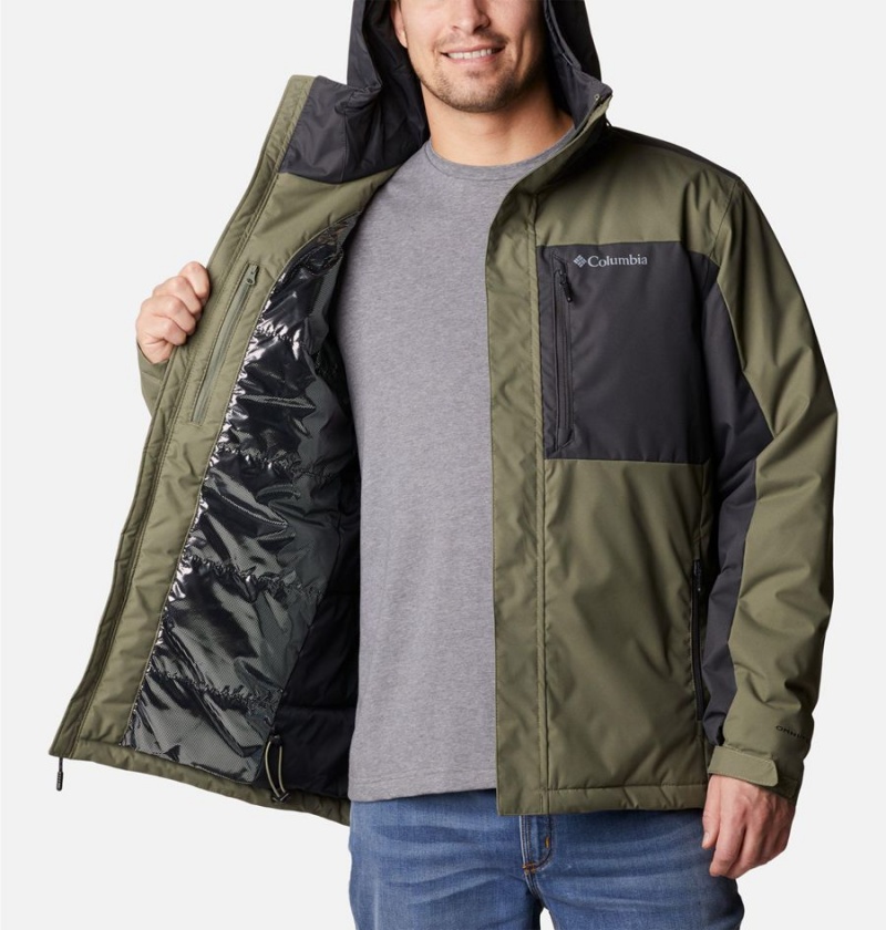 Green Columbia Tipton Peak II Insulated Men's Rain Jacket | 72845QTOW