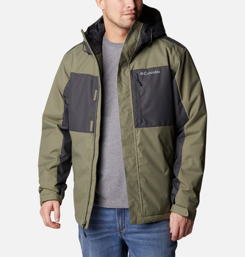 Green Columbia Tipton Peak II Insulated Men's Rain Jacket | 72845QTOW