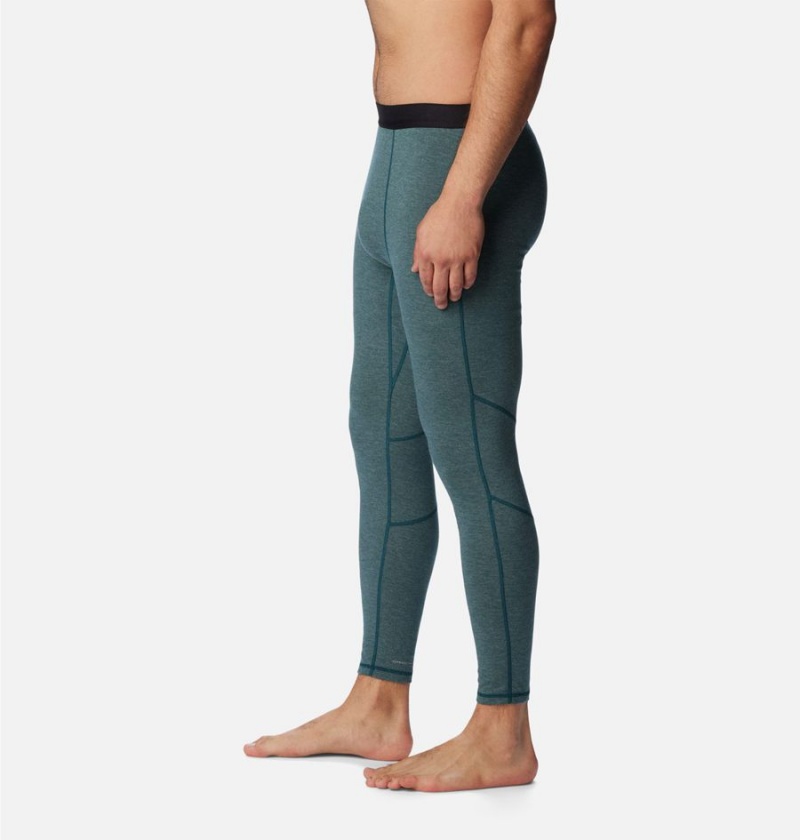 Green Columbia Tunnel Springs Wool Baselayer Tights Men's Pants | 75249DJUR