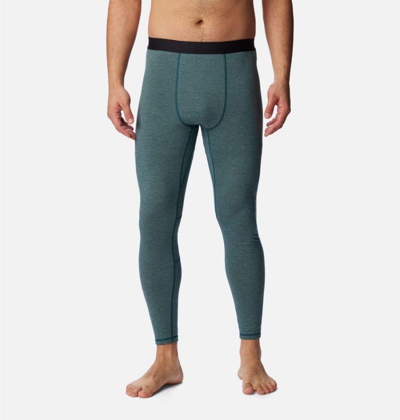 Green Columbia Tunnel Springs Wool Baselayer Tights Men\'s Pants | 75249DJUR