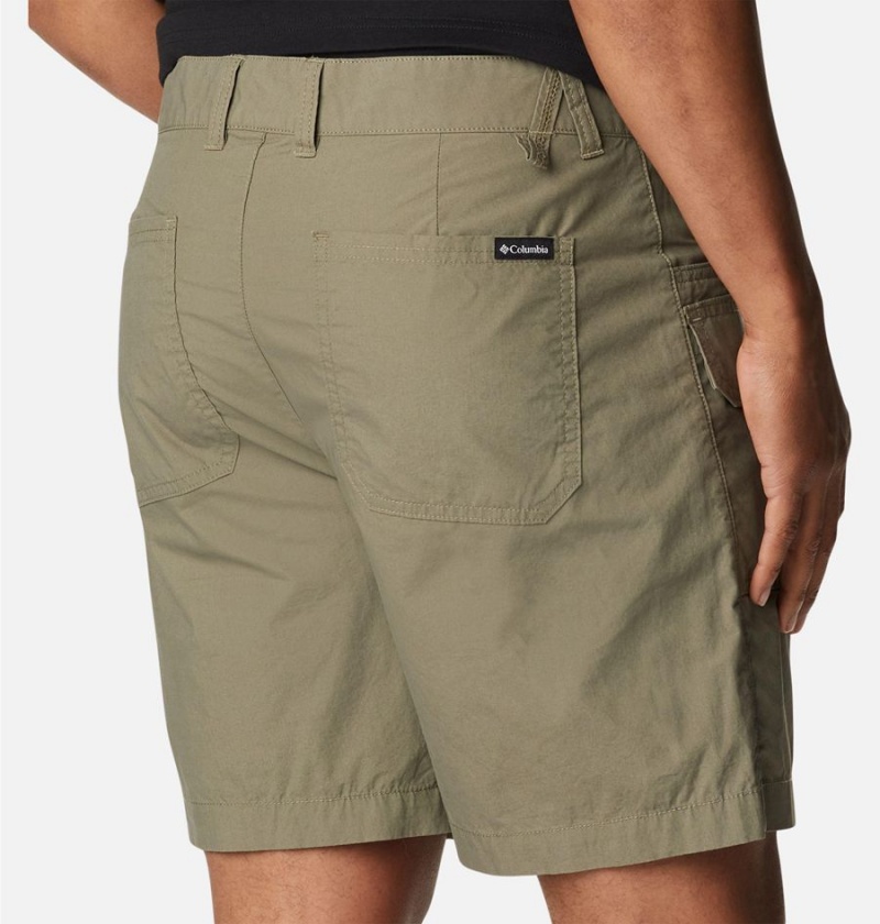 Green Columbia Washed Out Cargo Men's Shorts | 23698YRTE