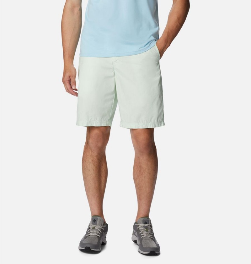 Green Columbia Washed Out Men\'s Shorts | 87612HDSB