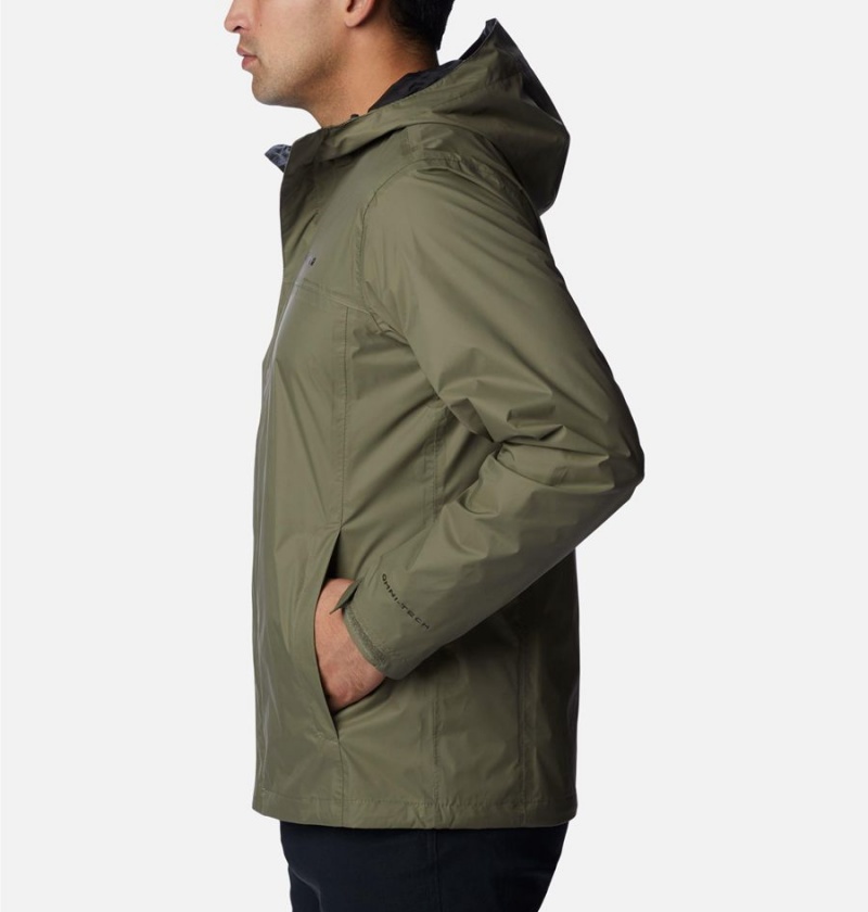 Green Columbia Watertight II Men's Rain Jacket | 61894PCVW