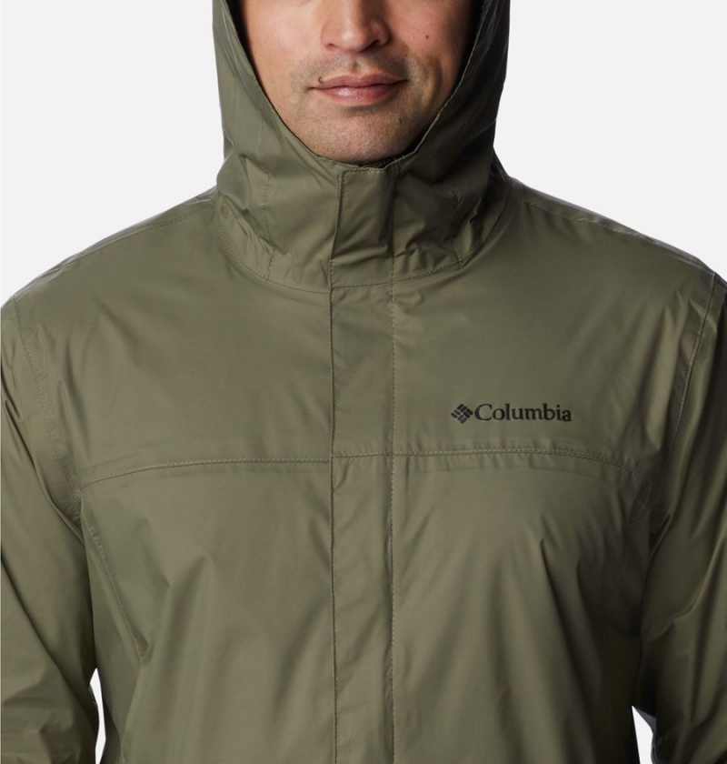 Green Columbia Watertight II Men's Rain Jacket | 61894PCVW