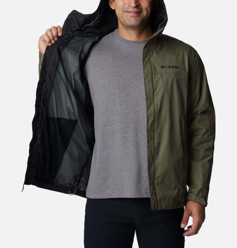 Green Columbia Watertight II Men's Rain Jacket | 61894PCVW