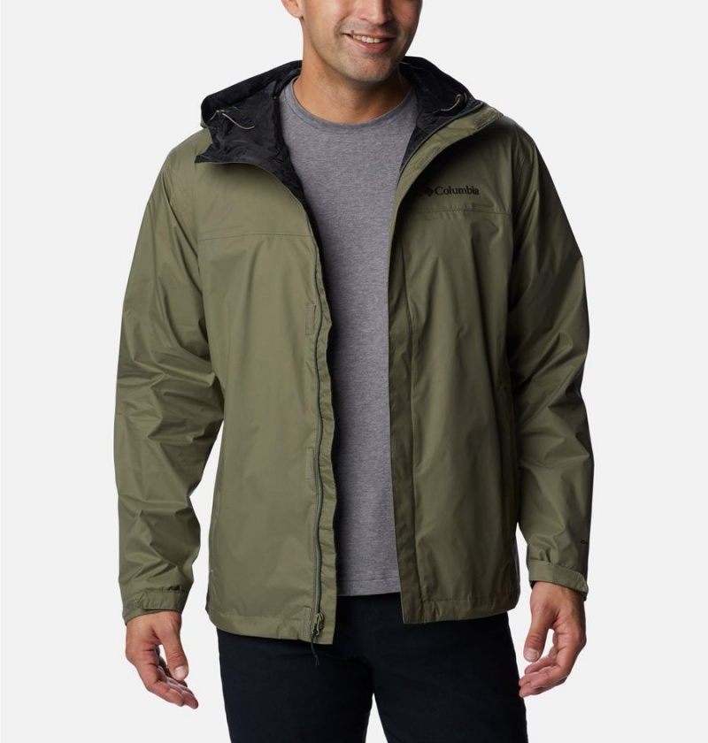 Green Columbia Watertight II Men's Rain Jacket | 61894PCVW