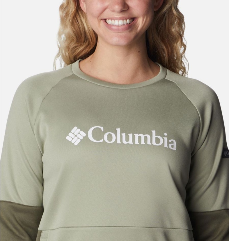 Green Columbia Windgates Crew Sweatshirt Women's Pullover | 31245PBIX