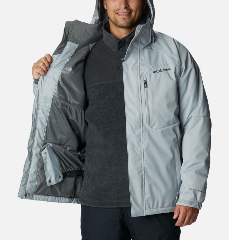 Grey Columbia Alpine Action Insulated Men's Ski Jacket | 69015BZIL