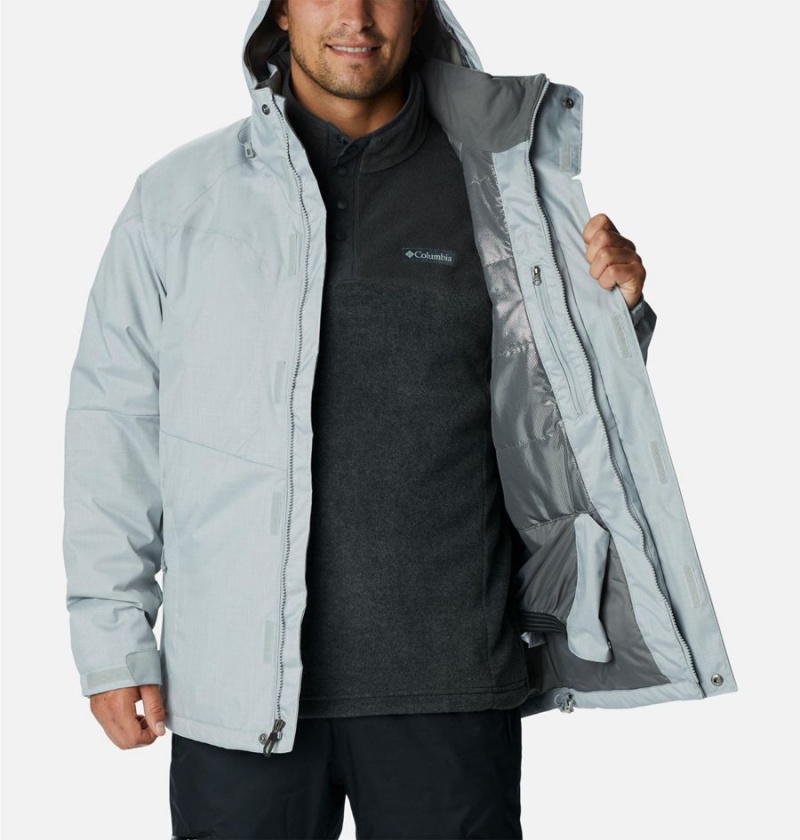 Grey Columbia Alpine Action Insulated Men's Ski Jacket | 69015BZIL