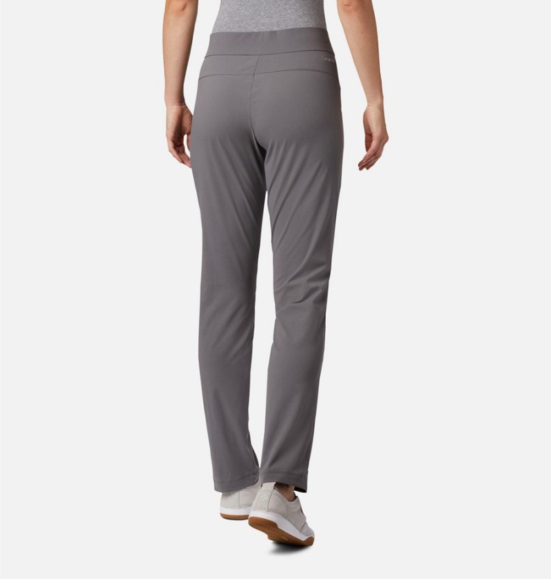 Grey Columbia Anytime Casual Pull On Women's Pants | 48703JEOX