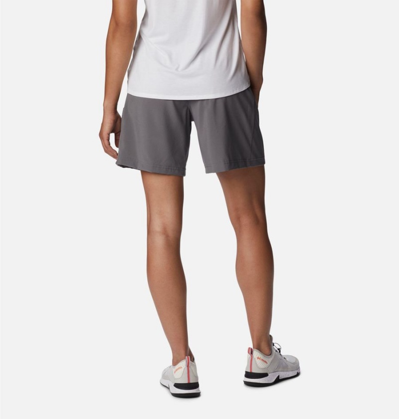 Grey Columbia Anytime Flex Women's Shorts | 34208LVPK