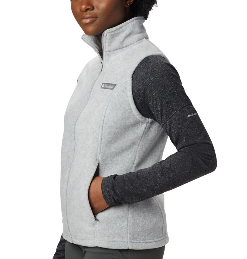 Grey Columbia Benton Springs Fleece Women's Vest | 80326KCDV