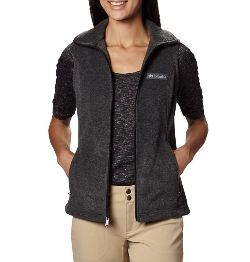 Grey Columbia Benton Springs Fleece Women's Vest | 93810MHET