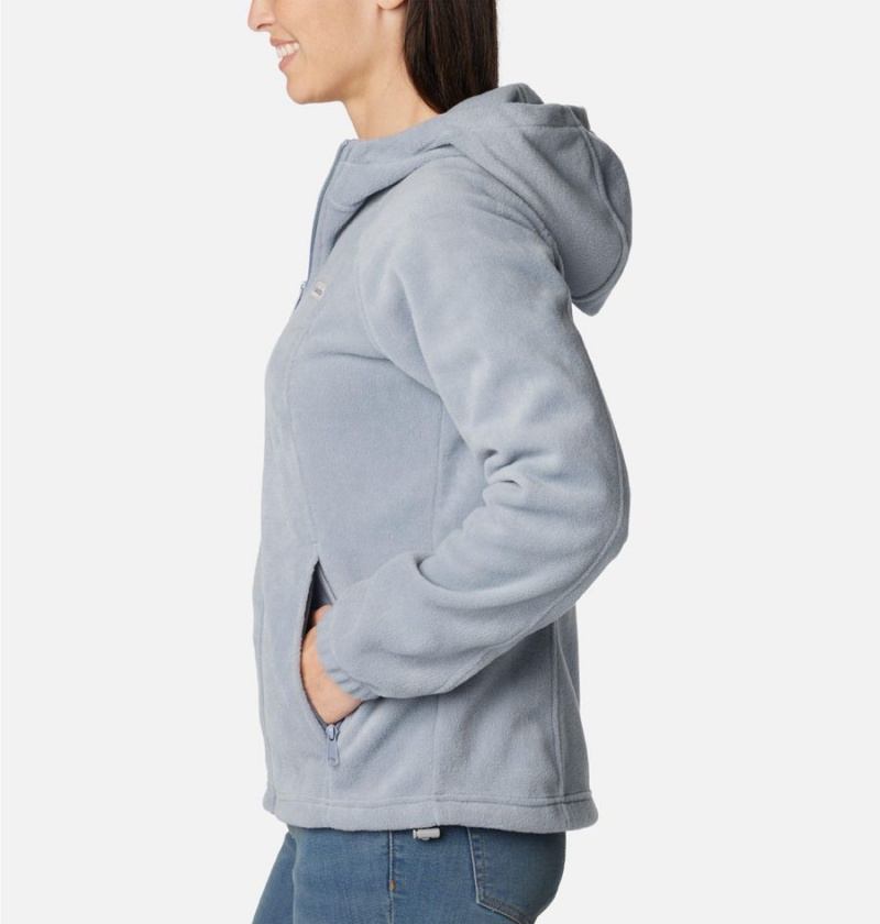 Grey Columbia Benton Springs Full Zip Hoodie Women's Fleece Jacket | 41987CQVA