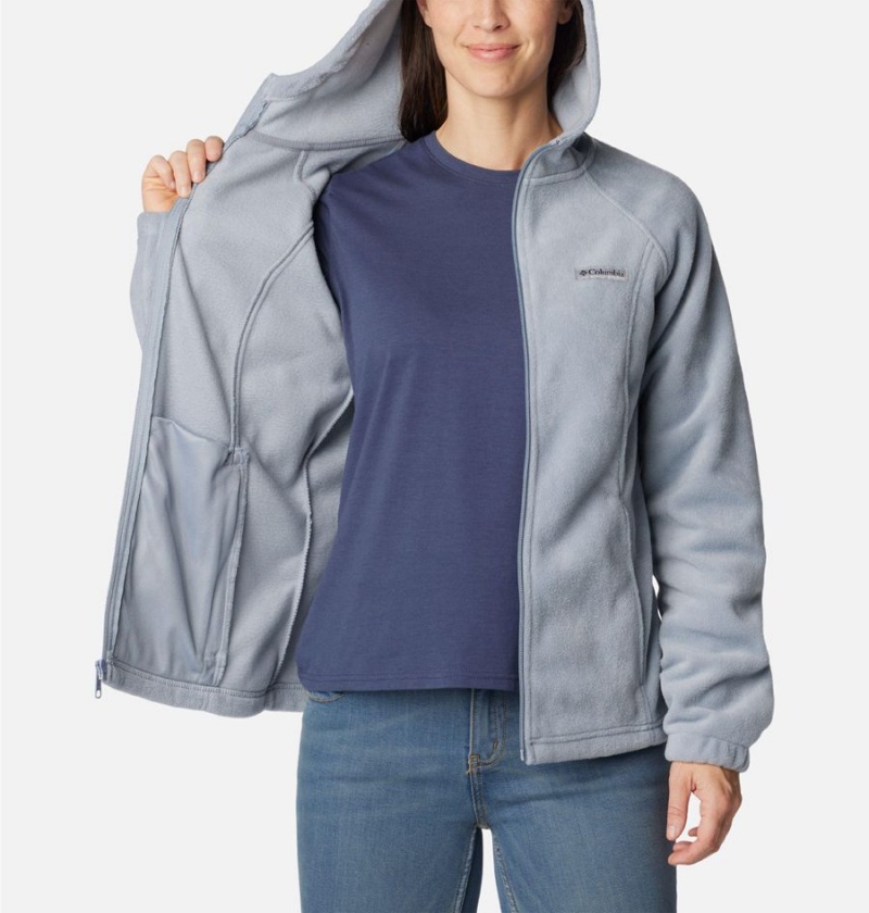 Grey Columbia Benton Springs Full Zip Hoodie Women's Fleece Jacket | 41987CQVA