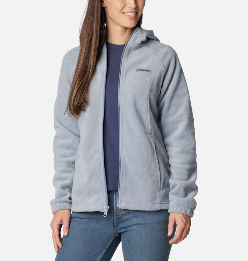 Grey Columbia Benton Springs Full Zip Hoodie Women's Fleece Jacket | 41987CQVA