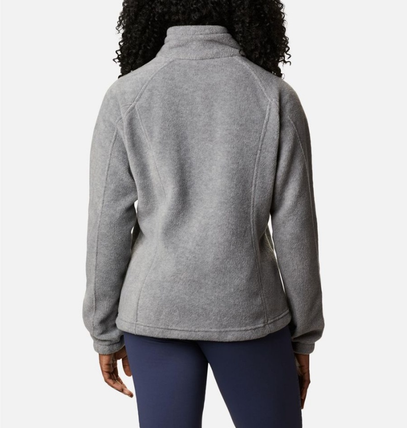 Grey Columbia Benton Springs Full Zip Women's Fleece Jacket | 64097UWDC