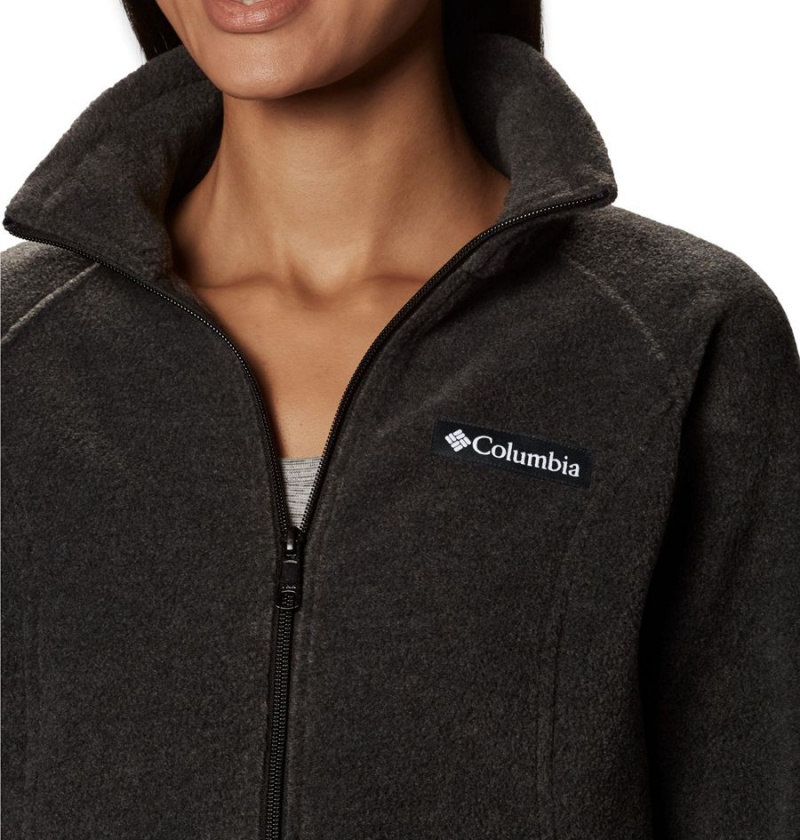 Grey Columbia Benton Springs Full Zip Women's Fleece Jacket | 03891BLAY