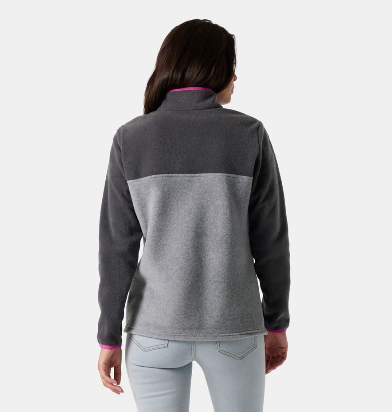 Grey Columbia Benton Springs Half Snap Fleece Women's Pullover | 23479SQAN