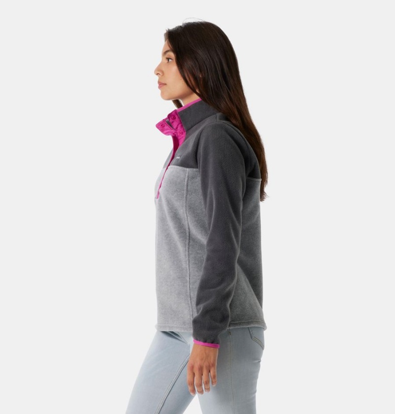 Grey Columbia Benton Springs Half Snap Fleece Women's Pullover | 23479SQAN