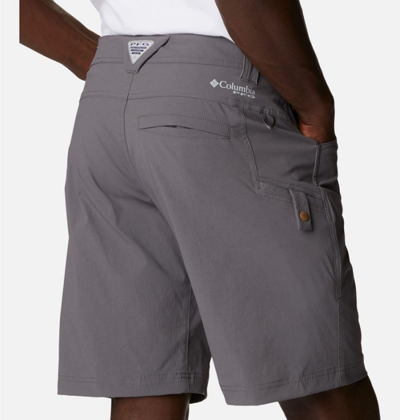 Grey Columbia Blood 'N Guts Stretch Men's Shorts | 35401ZIOV