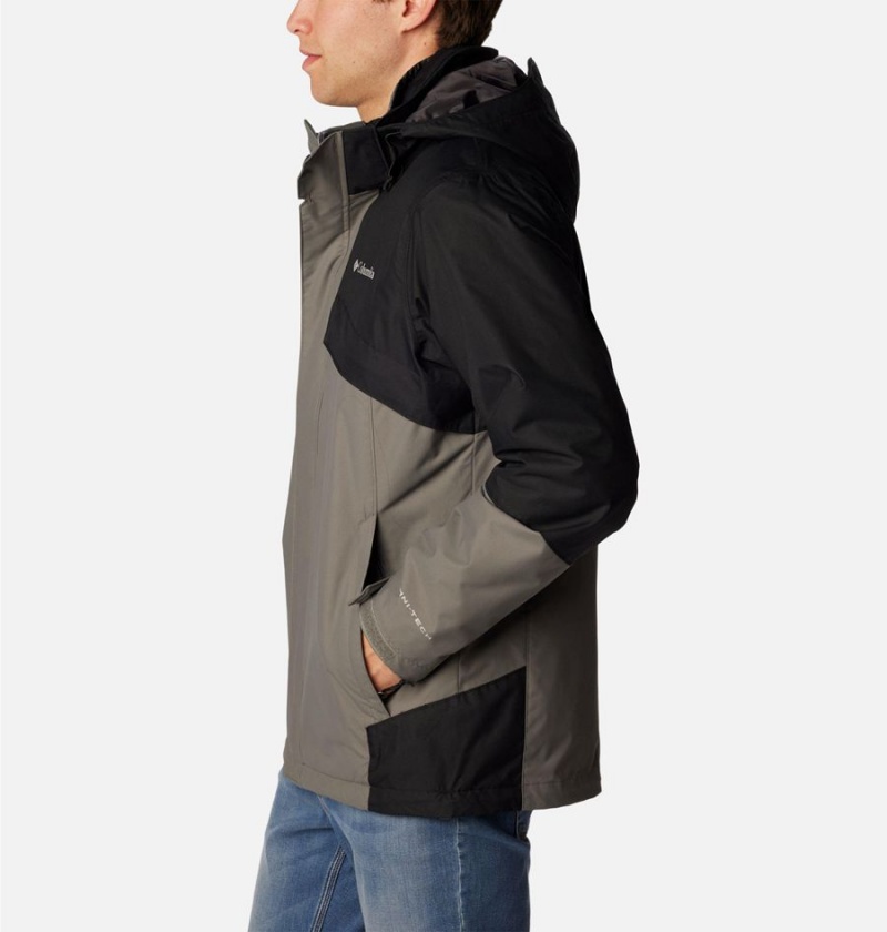 Grey Columbia Bugaboo II Fleece Interchange Men's Ski Jacket | 50398KDVC