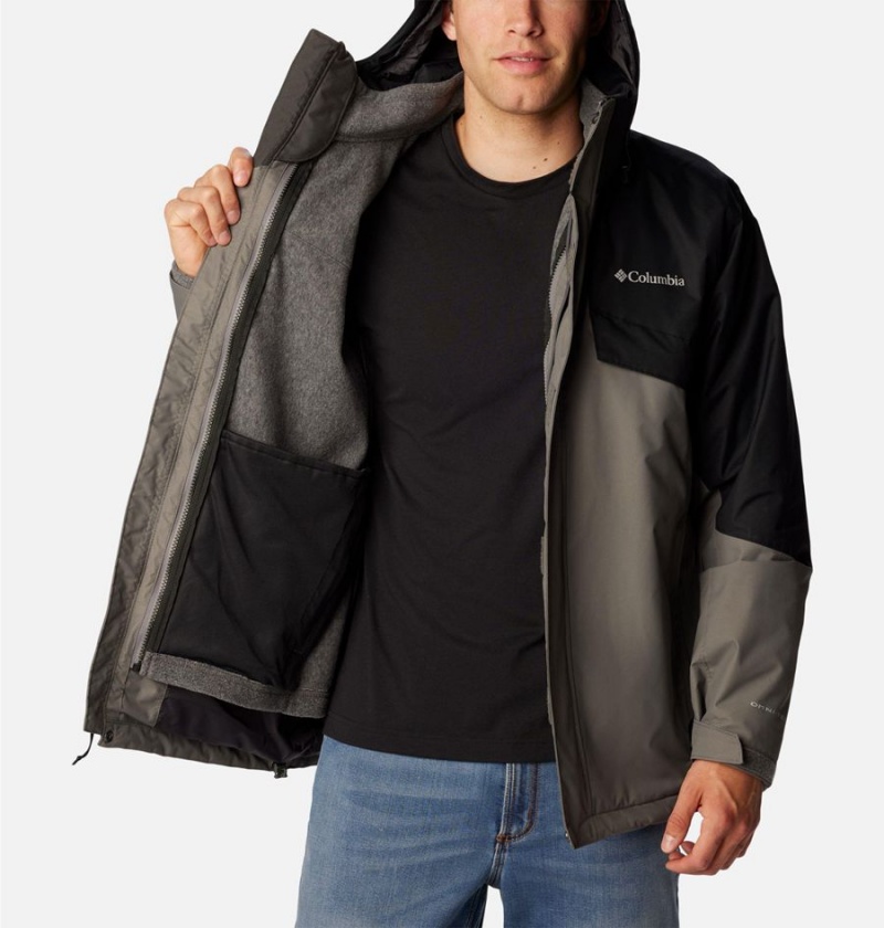 Grey Columbia Bugaboo II Fleece Interchange Men's Ski Jacket | 50398KDVC