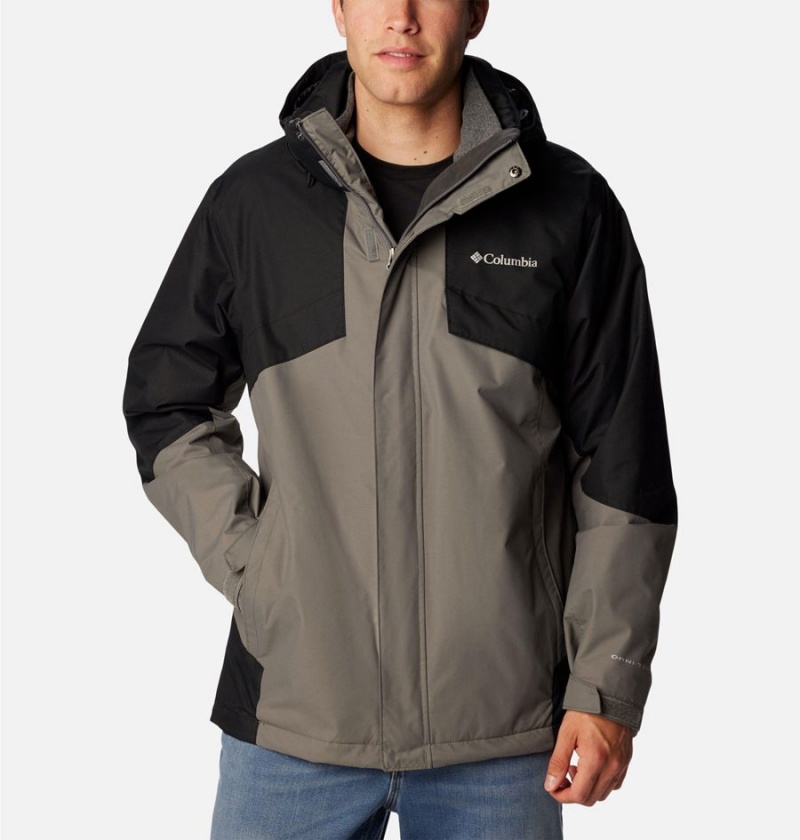 Grey Columbia Bugaboo II Fleece Interchange Men\'s Ski Jacket | 50398KDVC