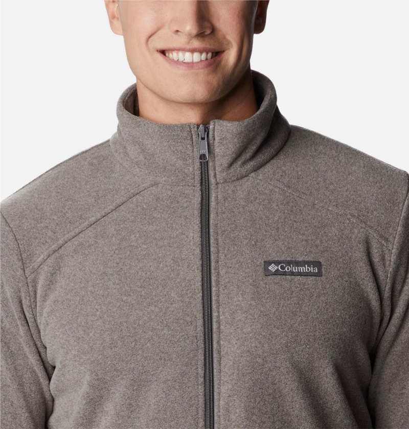 Grey Columbia Castle Dale Full Zip Men's Fleece Jacket | 31627GJKE