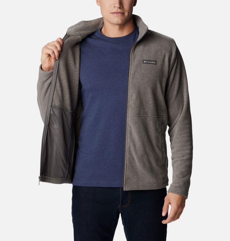 Grey Columbia Castle Dale Full Zip Men's Fleece Jacket | 31627GJKE