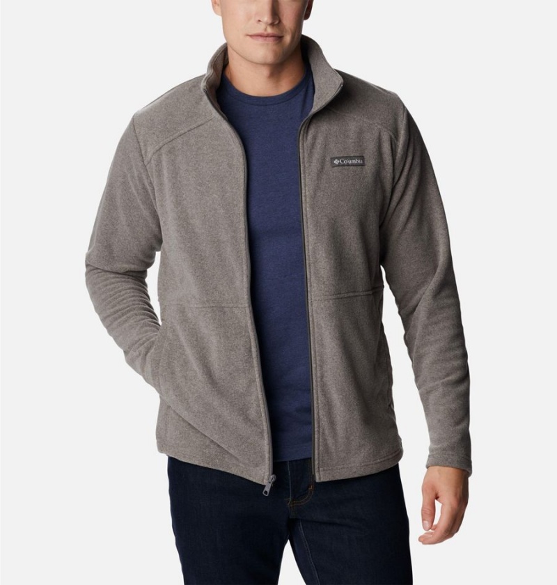 Grey Columbia Castle Dale Full Zip Men's Fleece Jacket | 31627GJKE