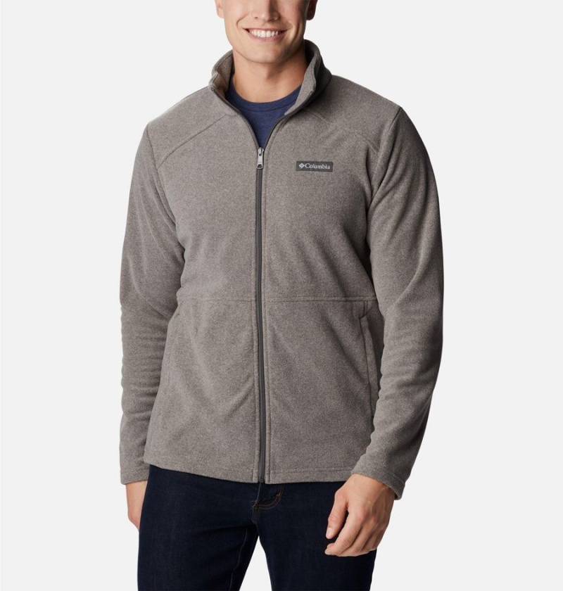 Grey Columbia Castle Dale Full Zip Men\'s Fleece Jacket | 31627GJKE