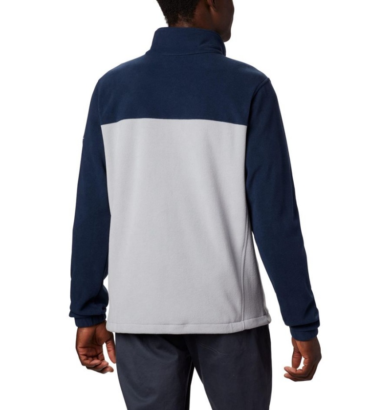 Grey Columbia Collegiate Flanker III - Penn State Men's Fleece Jacket | 53198MIRZ