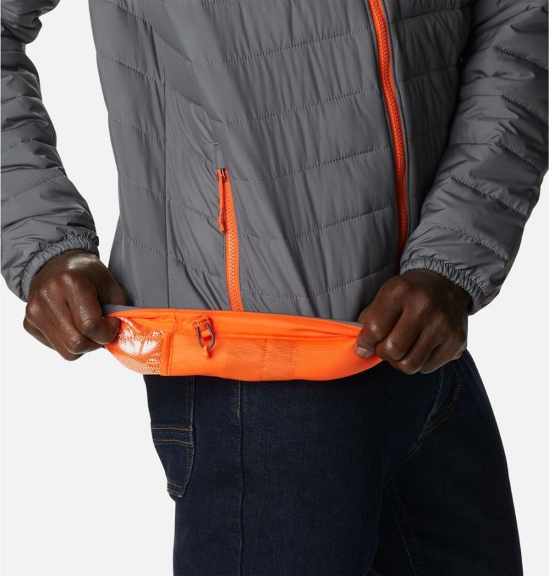 Grey Columbia Collegiate Powder Lite - Clemson Insulated Men's Puffer Jacket | 54903RCVI