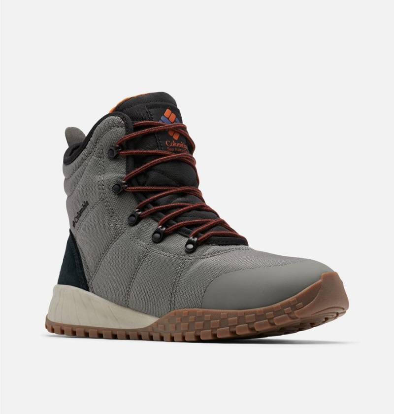 Grey Columbia Fairbanks Omni Heat Men's Boots | 38294SMUP