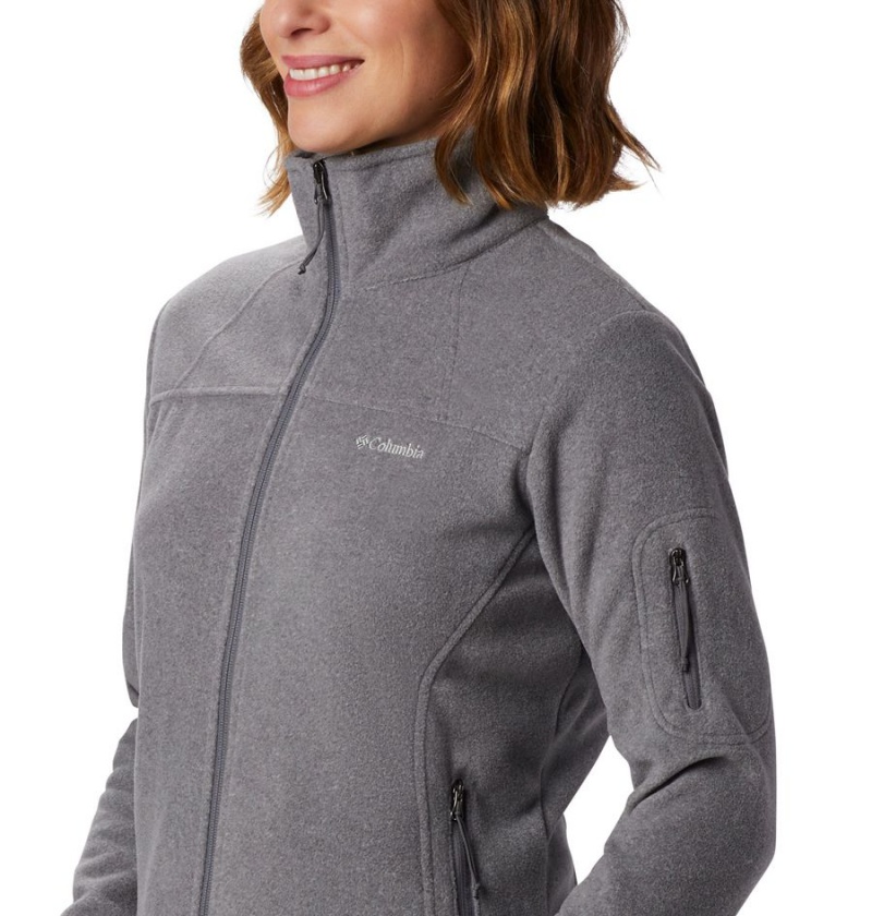 Grey Columbia Fast Trek II Women's Fleece Jacket | 18659MDPN