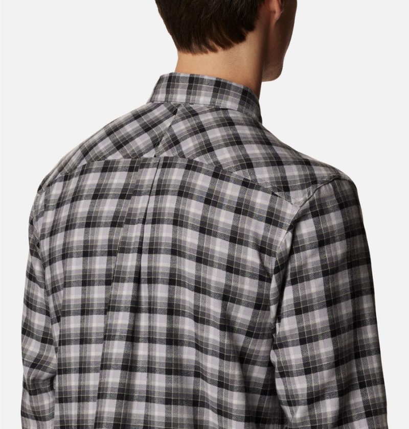 Grey Columbia Flare Gun Stretch Flannel Men's Shirt | 96743NWIU