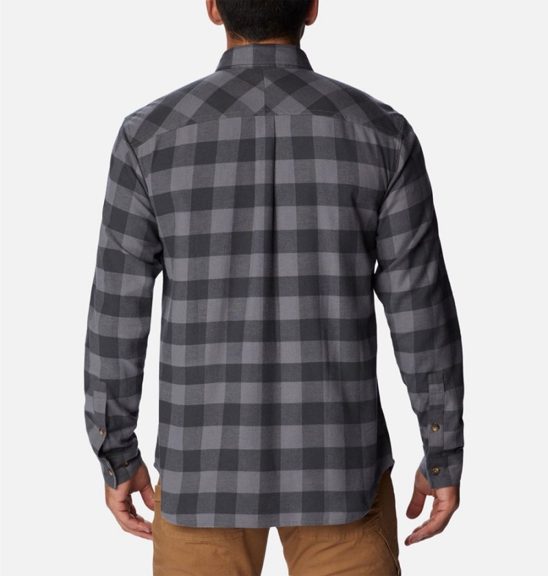 Grey Columbia Flare Gun Stretch Flannel Men's Shirt | 13295ELPJ