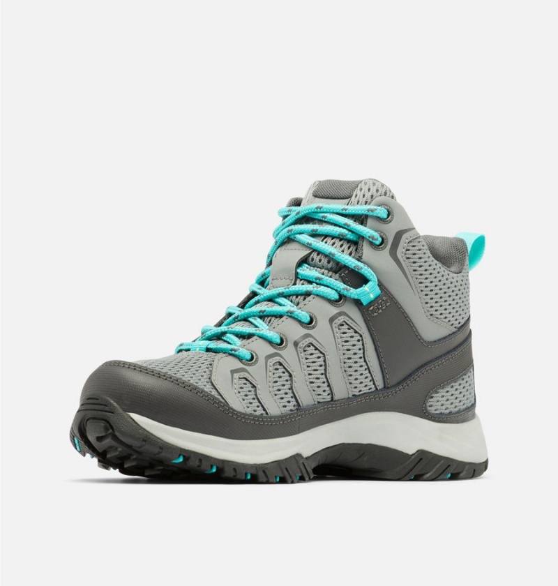 Grey Columbia Granite Trail Mid Waterproof Women's Hiking Shoes | 10956HRGB