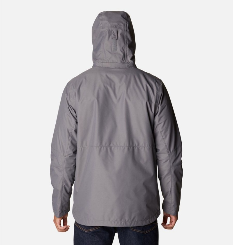 Grey Columbia Gulfport Interchange Men's 3 In 1 Jackets | 12970IQPZ