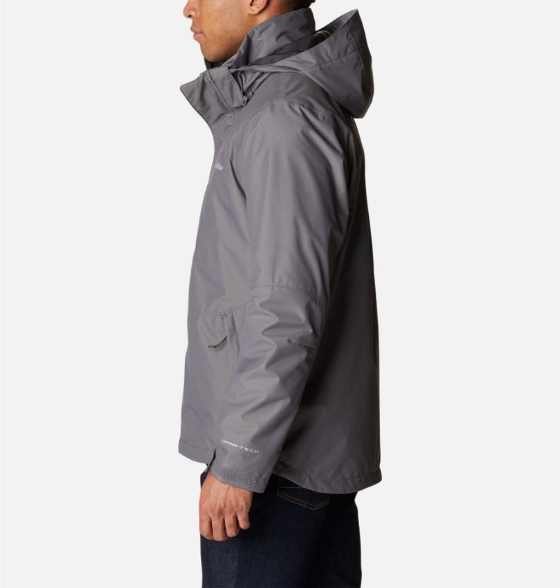 Grey Columbia Gulfport Interchange Men's 3 In 1 Jackets | 12970IQPZ