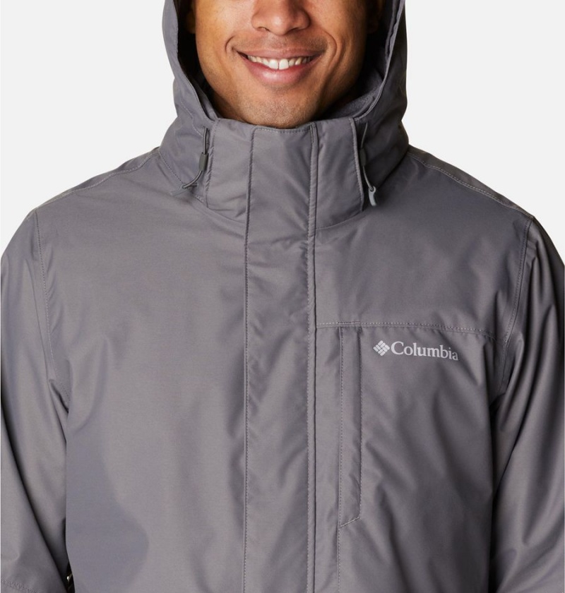 Grey Columbia Gulfport Interchange Men's 3 In 1 Jackets | 12970IQPZ