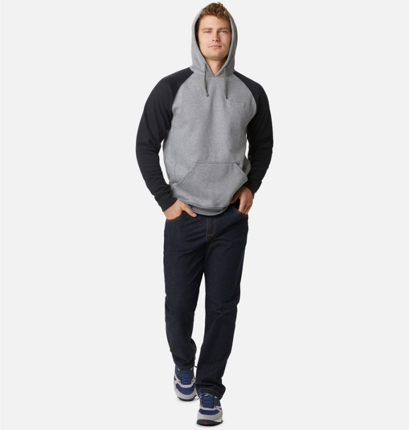 Grey Columbia Hart Mountain II Men's Hoodie | 72418FGXH