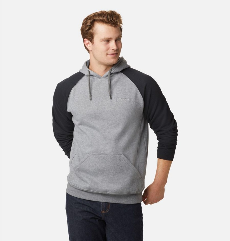 Grey Columbia Hart Mountain II Men\'s Hoodie | 72418FGXH