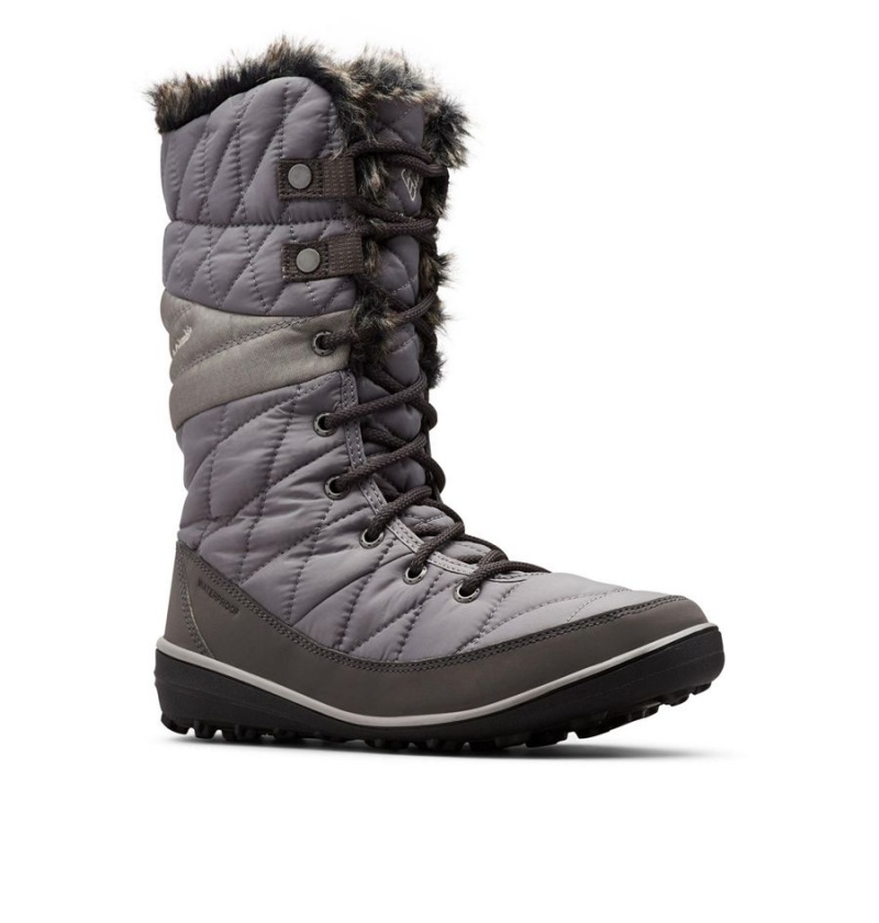 Grey Columbia Heavenly Omni Heat Waterproof Women's Boots | 71489YHID