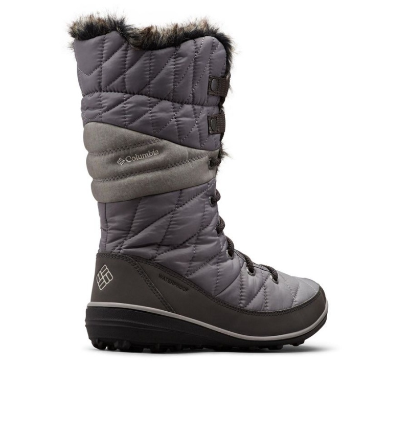 Grey Columbia Heavenly Omni Heat Waterproof Women's Boots | 71489YHID