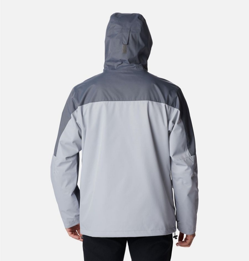 Grey Columbia Hikebound Interchange Men's 3 In 1 Jackets | 87293OJKY