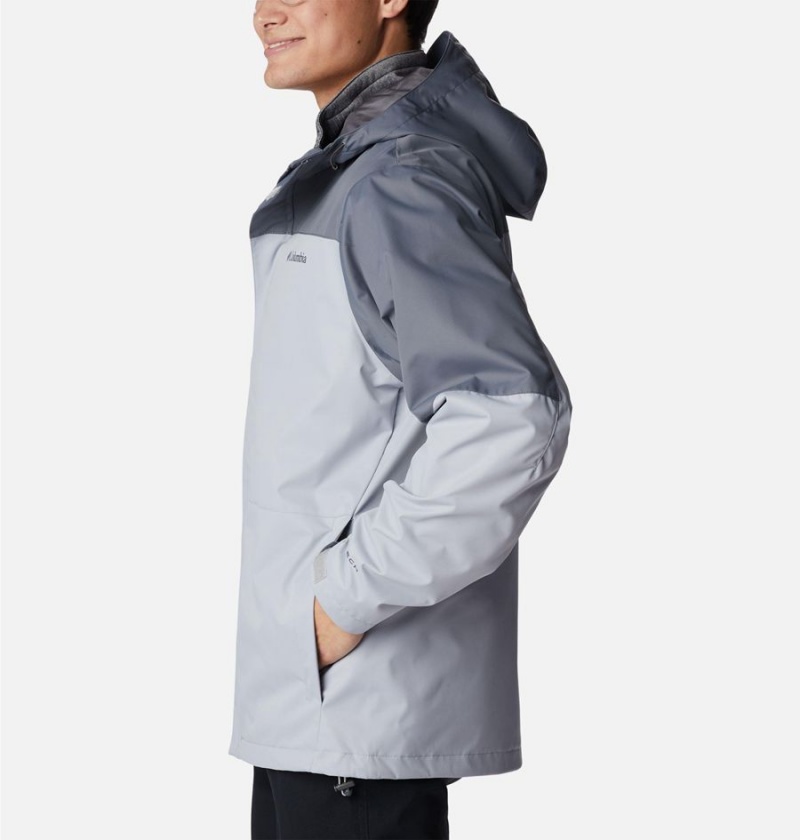 Grey Columbia Hikebound Interchange Men's 3 In 1 Jackets | 87293OJKY