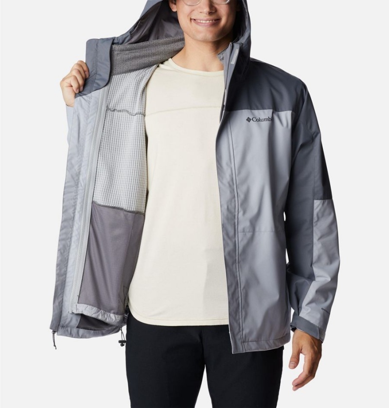 Grey Columbia Hikebound Interchange Men's 3 In 1 Jackets | 87293OJKY